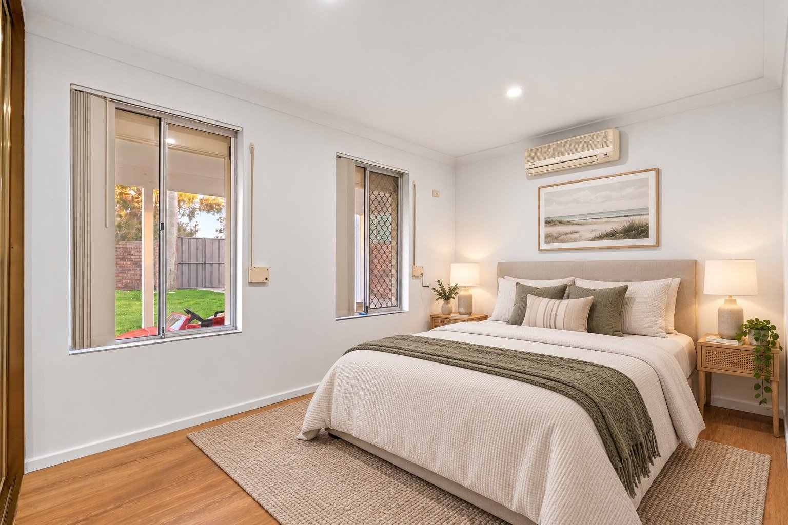 Bedroom after virtual staging